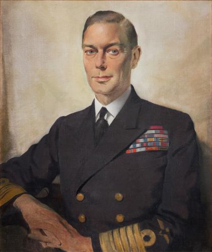 Sir Herbert James Gunn, R.A., Portrait of H.M. King George VI