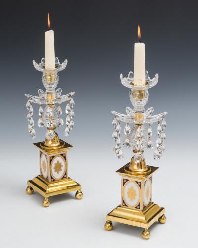 A FINE PAIR OF GEORGE III CANDLESTICKS